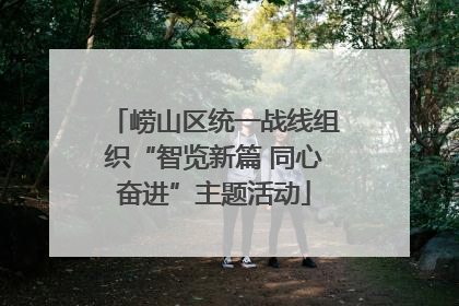 崂山区统一战线组织“智览新篇 同心奋进”主题活动