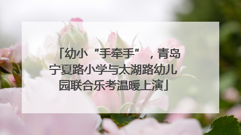 幼小“手牵手”，青岛宁夏路小学与太湖路幼儿园联合乐考温暖上演