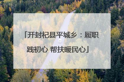 开封杞县平城乡：履职践初心 帮扶暖民心