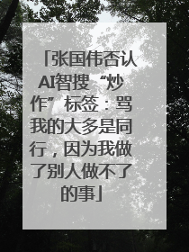张国伟否认AI智搜“炒作”标签：骂我的大多是同行，因为我做了别人做不了的事