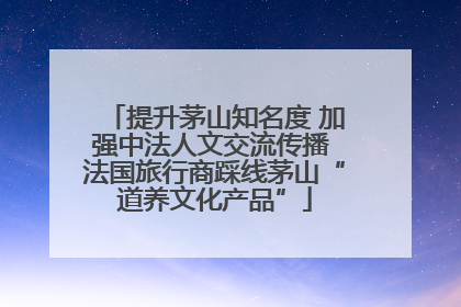 提升茅山知名度 加强中法人文交流传播 法国旅行商踩线茅山“道养文化产品”