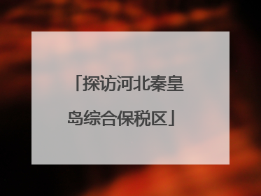 探访河北秦皇岛综合保税区