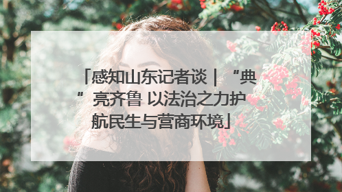 感知山东记者谈｜“典”亮齐鲁 以法治之力护航民生与营商环境