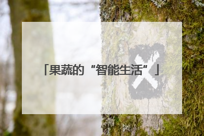 果蔬的“智能生活”