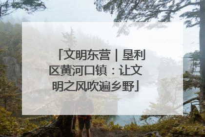 文明东营｜垦利区黄河口镇：让文明之风吹遍乡野