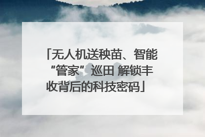 无人机送秧苗、智能“管家”巡田 解锁丰收背后的科技密码