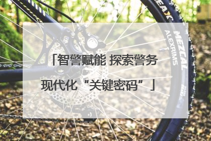 智警赋能 探索警务现代化“关键密码”