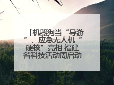 机器狗当“导游”、应急无人机“硬核”亮相 福建省科技活动周启动 百余项特色活动酷炫来袭