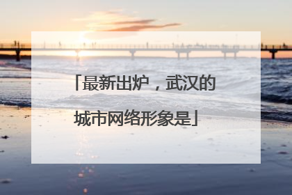 最新出炉，武汉的城市网络形象是