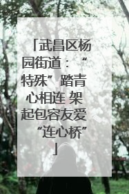 武昌区杨园街道：“特殊”踏青心相连 架起包容友爱“连心桥”