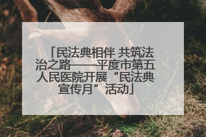 民法典相伴 共筑法治之路——平度市第五人民医院开展“民法典宣传月”活动