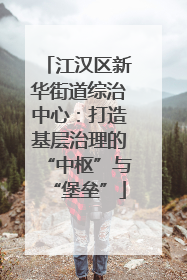 江汉区新华街道综治中心：打造基层治理的“中枢”与“堡垒”