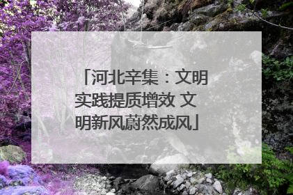 河北辛集：文明实践提质增效 文明新风蔚然成风