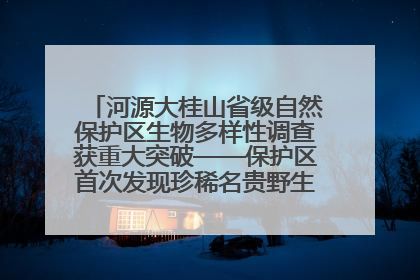 河源大桂山省级自然保护区生物多样性调查获重大突破——保护区首次发现珍稀名贵野生干巴菌与钝尾两头蛇
