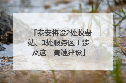 泰安将设2处收费站、1处服务区！涉及这一高速建设