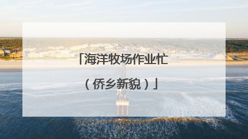 海洋牧场作业忙（侨乡新貌）