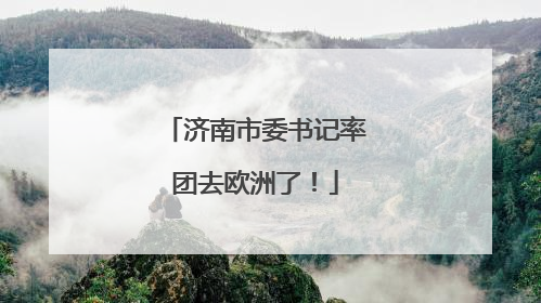 济南市委书记率团去欧洲了！