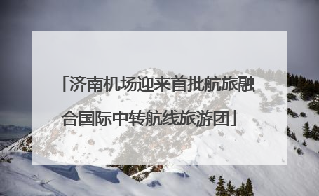 济南机场迎来首批航旅融合国际中转航线旅游团