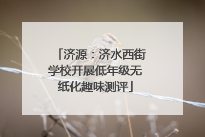 济源：济水西街学校开展低年级无纸化趣味测评