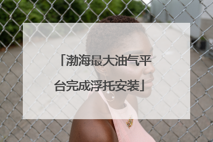 渤海最大油气平台完成浮托安装