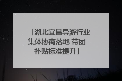湖北宜昌导游行业集体协商落地 带团补贴标准提升