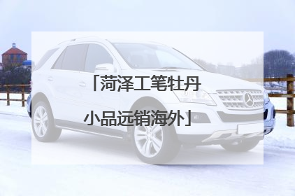 菏泽工笔牡丹小品远销海外