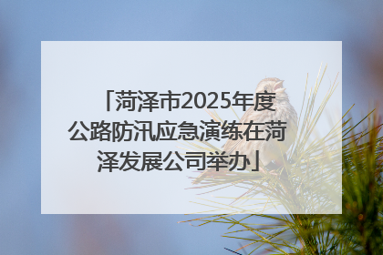 菏泽市2025年度公路防汛应急演练在菏泽发展公司举办