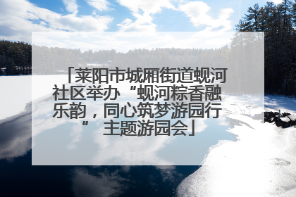 莱阳市城厢街道蚬河社区举办“蚬河粽香融乐韵，同心筑梦游园行” 主题游园会