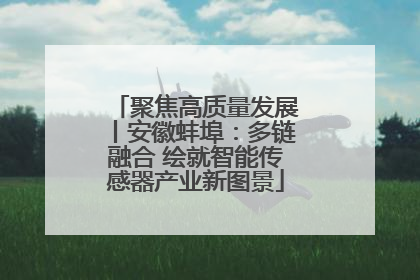 聚焦高质量发展丨安徽蚌埠：多链融合 绘就智能传感器产业新图景