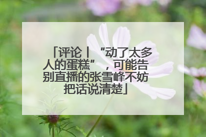 评论丨“动了太多人的蛋糕”，可能告别直播的张雪峰不妨把话说清楚