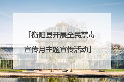 衡阳县开展全民禁毒宣传月主题宣传活动