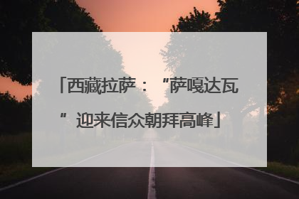 西藏拉萨：“萨嘎达瓦”迎来信众朝拜高峰