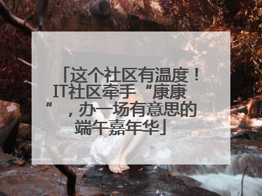 这个社区有温度！IT社区牵手“康康”，办一场有意思的端午嘉年华