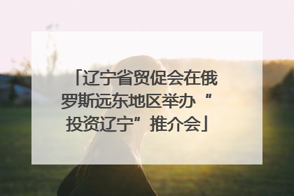 辽宁省贸促会在俄罗斯远东地区举办“投资辽宁”推介会