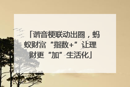 谐音梗联动出圈，蚂蚁财富“指数+”让理财更“加”生活化