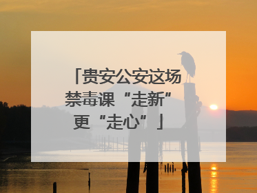 贵安公安这场禁毒课“走新”更“走心”