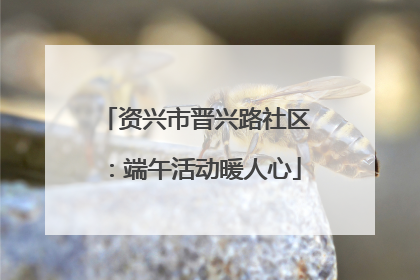 资兴市晋兴路社区：端午活动暖人心
