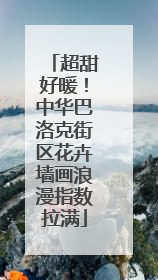 超甜好暖！中华巴洛克街区花卉墙画浪漫指数拉满