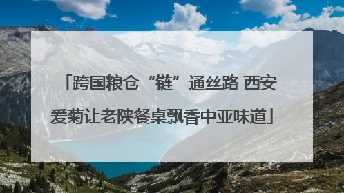 跨国粮仓“链”通丝路 西安爱菊让老陕餐桌飘香中亚味道