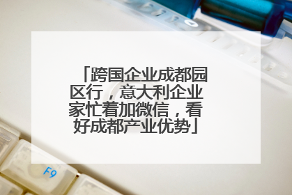 跨国企业成都园区行，意大利企业家忙着加微信，看好成都产业优势