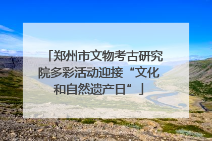 郑州市文物考古研究院多彩活动迎接“文化和自然遗产日”