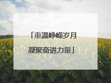 重温峥嵘岁月 凝聚奋进力量