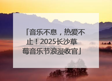 音乐不息，热爱不止！2025长沙草莓音乐节浪漫收官
