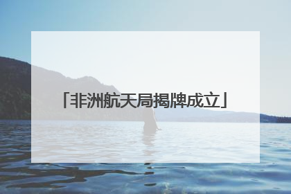 非洲航天局揭牌成立