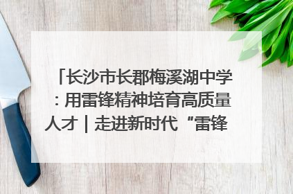 长沙市长郡梅溪湖中学：用雷锋精神培育高质量人才｜走进新时代“雷锋传人 长沙榜样”