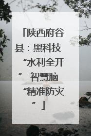 陕西府谷县：黑科技“水利全开” 智慧脑“精准防灾”