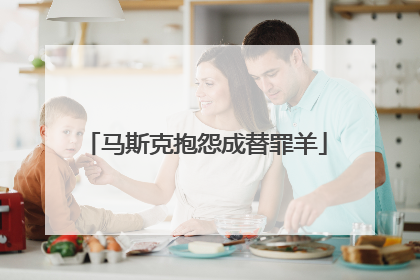 马斯克抱怨成替罪羊