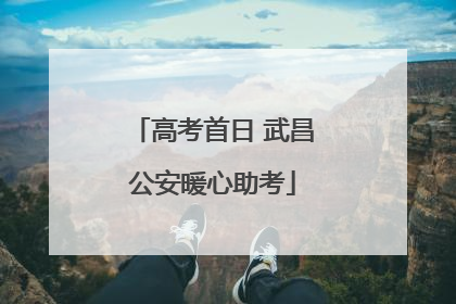 高考首日 武昌公安暖心助考