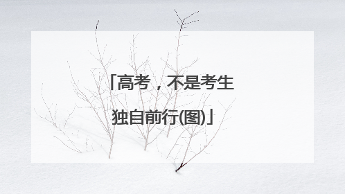 高考，不是考生独自前行(图)