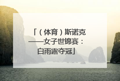 （体育）斯诺克——女子世锦赛：白雨露夺冠